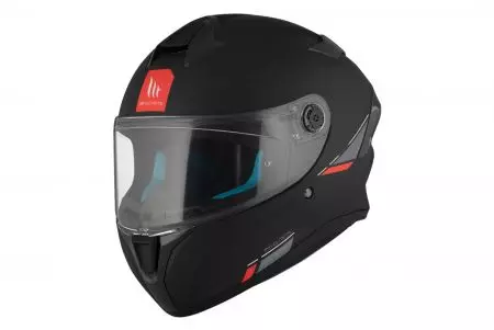 Kask motocyklowy integralny MT Helmets FF106B Targo S Solid A1 czarny matowy L-1