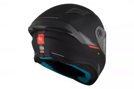 Motociklistička kaciga koja pokriva cijelo lice MT Helmets FF106B Targo S Solid A1 mat crna L-5