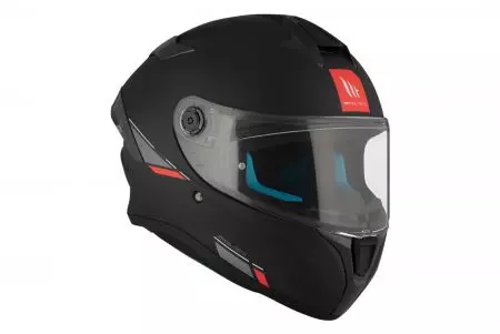 Motociklistička kaciga koja pokriva cijelo lice MT Helmets FF106B Targo S Solid A1 mat crna L-7