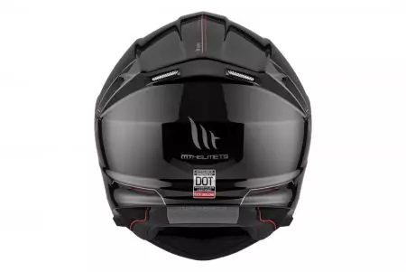 Kask motocyklowy szczękowy MT Helmets FU935SV Genesis SV Solid A1 połysk czarny M-4