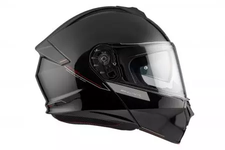 Kask motocyklowy szczękowy MT Helmets FU935SV Genesis SV Solid A1 połysk czarny M-6
