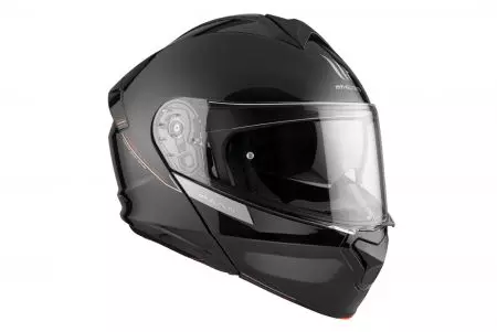 Kask motocyklowy szczękowy MT Helmets FU935SV Genesis SV Solid A1 połysk czarny M-7