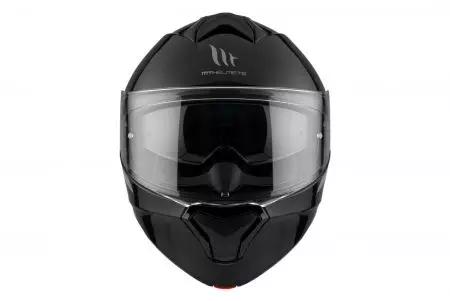 Kask motocyklowy szczękowy MT Helmets FU935SV Genesis SV Solid A1 połysk czarny M-8