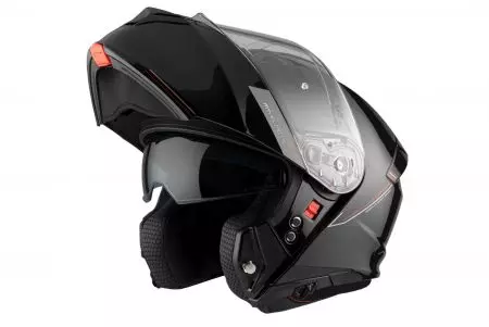 Capacete MT Helmets Genesis SV Solid A1 preto brilhante L capacete de motociclista-1