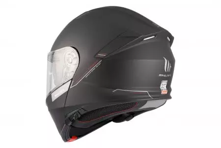 Kask motocyklowy szczękowy MT Helmets FU935SV Genesis SV Solid A1 matowy czarny M-3