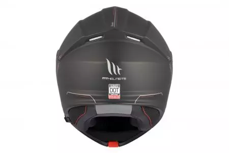 Kask motocyklowy szczękowy MT Helmets FU935SV Genesis SV Solid A1 matowy czarny M-4