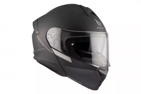 Kask motocyklowy szczękowy MT Helmets FU935SV Genesis SV Solid A1 matowy czarny M-7
