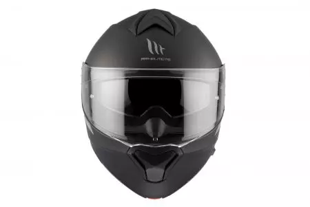 Kask motocyklowy szczękowy MT Helmets FU935SV Genesis SV Solid A1 matowy czarny M-8