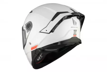 Kask motocyklowy integralny MT Helmets MT FF118SV Thunder 4 SV Solid A0 połysk perłowy biały L-3
