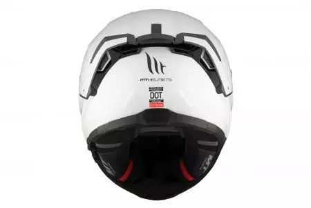 Kask motocyklowy integralny MT Helmets MT FF118SV Thunder 4 SV Solid A0 połysk perłowy biały L-4