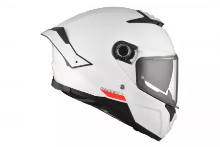 Kask motocyklowy integralny MT Helmets MT FF118SV Thunder 4 SV Solid A0 połysk perłowy biały L-6