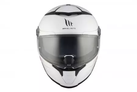 Kask motocyklowy integralny MT Helmets MT FF118SV Thunder 4 SV Solid A0 połysk perłowy biały L-8