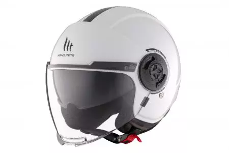 Kask motocyklowy otwarty MT Helmets OF502SV B Viale SV S Solid A0 połysk biały XS