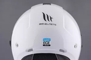 MT Helmets OF502SV B Viale SV S Solid A0 capacete aberto para motociclistas branco brilhante L-12