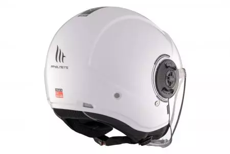 MT Helmets OF502SV B Viale SV S Solid A0 capacete aberto para motociclistas branco brilhante L-5