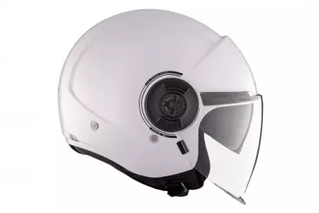 MT Helmets OF502SV B Viale SV S Solid A0 capacete aberto para motociclistas branco brilhante L-6