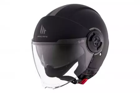 Kask motocyklowy otwarty MT Helmets OF502SV B Viale SV S Solid A1 matowy czarny XS
