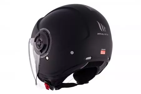 MT Helmets OF502SV B Viale SV S Solid A1 capacete aberto para motociclistas preto mate L-3