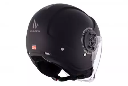 MT Helmets OF502SV B Viale SV S Solid A1 capacete aberto para motociclistas preto mate L-5