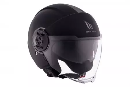 MT Helmets OF502SV B Viale SV S Solid A1 capacete aberto para motociclistas preto mate L-7