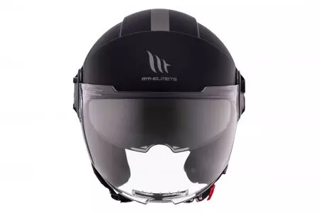 MT Helmets OF502SV B Viale SV S Solid A1 capacete aberto para motociclistas preto mate L-8