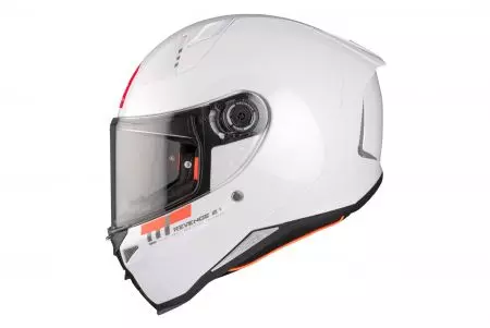 Kask motocyklowy integralny MT Helmets FF110B Revenge 2 S Solid A0 połysk biały XS-2