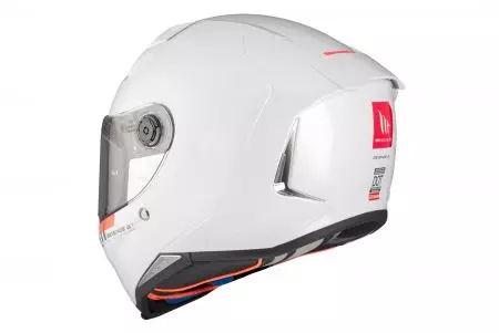 Kask motocyklowy integralny MT Helmets FF110B Revenge 2 S Solid A0 połysk biały XS-3