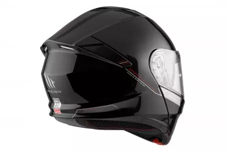 Kask motocyklowy szczękowy MT Helmets FU935SV Genesis SV Solid A1 połysk czarny XS-5
