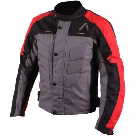 Adrenalinska piramida 2.0 PPE tekstilna motociklistička jakna crna/crvena/siva 2XL-1