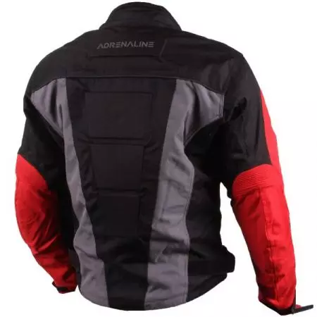 Adrenalinska piramida 2.0 PPE tekstilna motociklistička jakna crna/crvena/siva 2XL-2