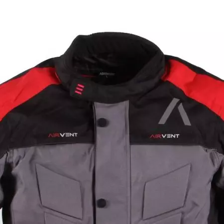 Adrenalinska piramida 2.0 PPE tekstilna motociklistička jakna crna/crvena/siva 2XL-3