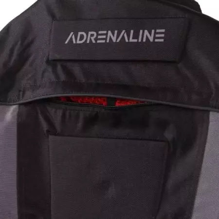 Kurtka motocyklowa tekstylna Adrenaline Pyramid 2.0 PPE czarny/czerwony/szary L-4