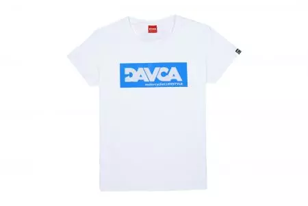 T-shirt feminina DAVCA logótipo azul M-1