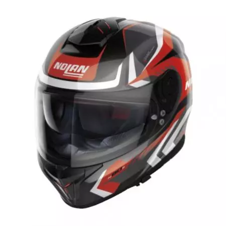Nolan N80-8 Rumble N-Com 59 motociklistička kaciga koja pokriva cijelo lice bijela/crna/crvena L-1