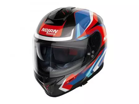 Nolan N80-8 Rumble N-Com 62 motociklistička kaciga preko cijelog lica bijela/crna/crvena/plava L-1