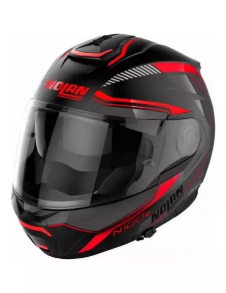 Nolan N100-6 Surveyor N-Com 21 motociklistička kaciga koja pokriva cijelo lice antracit/bijela/crvena L-1