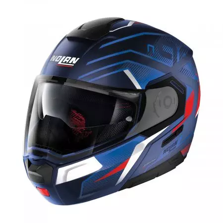 Nolan N90-3 06 Comeback N-Com 46 branco/preto/azul capacete de motociclista L-1