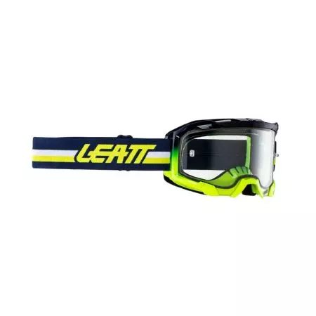 Leatt Velocity 4.5 Blue Clear motociklističke naočale mornarsko plave žute bijele prozirne leće 83%-1