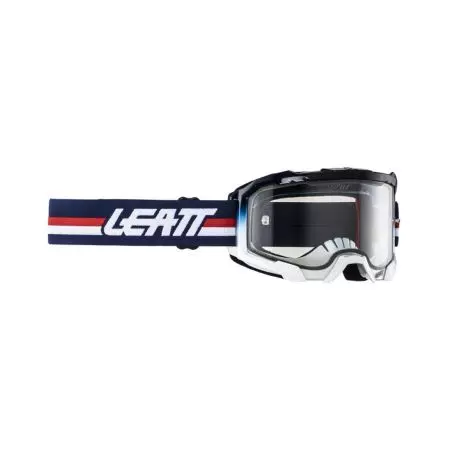 Leatt Velocity 4.5 Royal Clear óculos de motociclismo azul marinho vermelho branco vidro transparente 83% - 8024070570