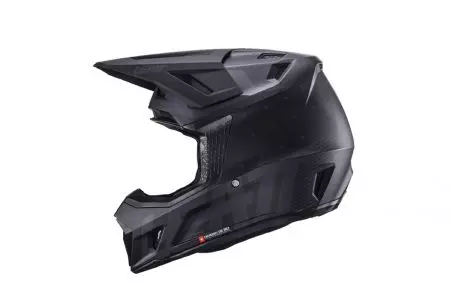 Capacete de motociclismo Leatt Moto 3.5 V24 cross enduro + kit de óculos Velocity 4.5 preto M-3