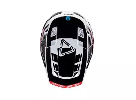 Capacete de motociclismo Leatt Moto 7.5 V24 cross enduro + kit de óculos Velocity 4.5 preto branco vermelho M-3