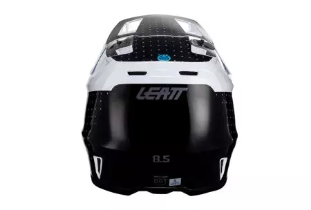 Kask motocyklowy cross enduro Leatt Moto 8.5 V24 + gogle Velocity 5.5 Kit czarny biały L-4