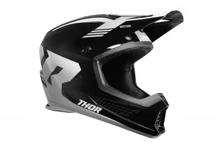 Kask motocyklowy cross enduro Thor Sector 2 Carve Helmet biały czarny L-1