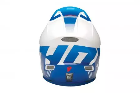 Kask motocyklowy cross enduro Thor Sector 2 Carve Helmet biały niebieski L-3