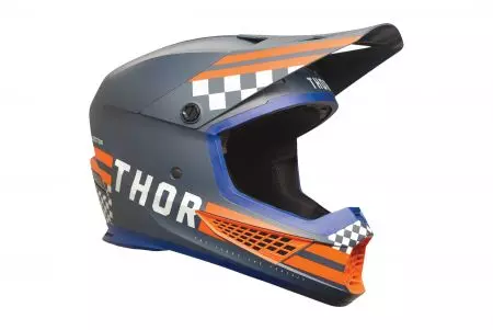 Thor Sector 2 Combat Helmet capacete de motociclismo cross enduro laranja cinzento L-1