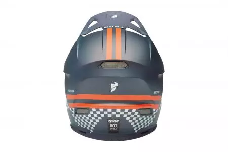 Thor Sector 2 Combat Helmet capacete de motociclismo cross enduro laranja cinzento L-2