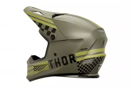 Capacete Thor Sector 2 Combat capacete de motociclismo cross enduro verde 2XL-3