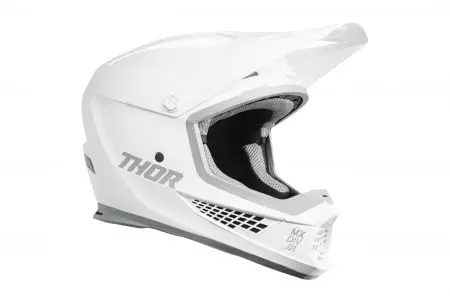 Kask motocyklowy cross enduro Thor Sector 2 Blackout Helmet biały M - 0110-8163