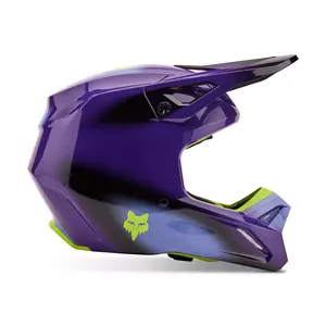 Capacete de motociclista Fox V1 Interfere Preto Azul XL - 32044-013-XL