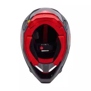 Capacete de motociclista Fox V1 Interfere Cinzento Vermelho XL-5